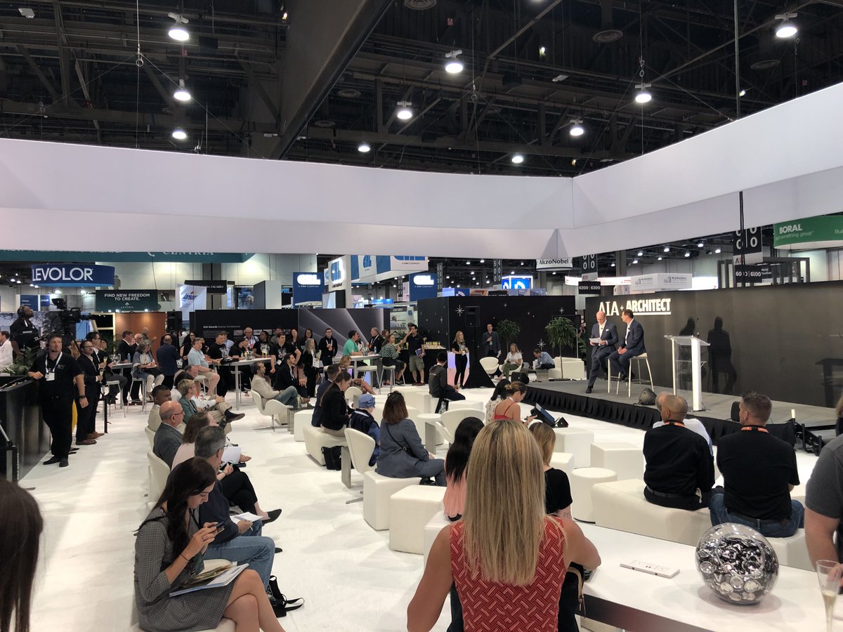 Live at #A19CON! AIA CEO, Robert Ivy, &amp; Deltek SVP, Kevin Plexico, are kicking things off by welcoming expo attendees and celebrating 50 years of MasterSpec and the new partnership between <a href="/AIANational/">AIA</a> and Deltek.