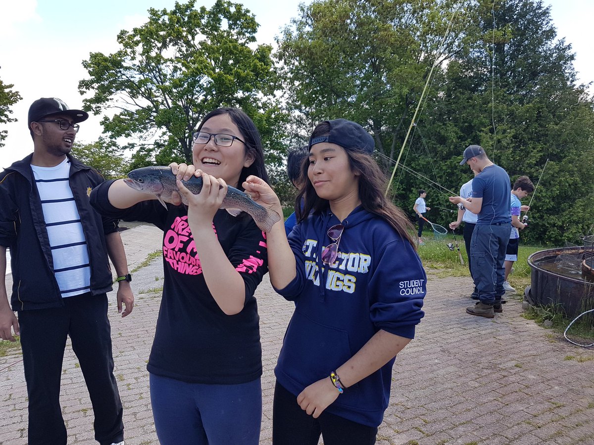 MrChoe_tcdsb's tweet photo. Another day at #ecslityearend with @MikeCLeadership . Dinner is caught for tonight! Pt 1 https://t.co/ZtBkdRhEsV