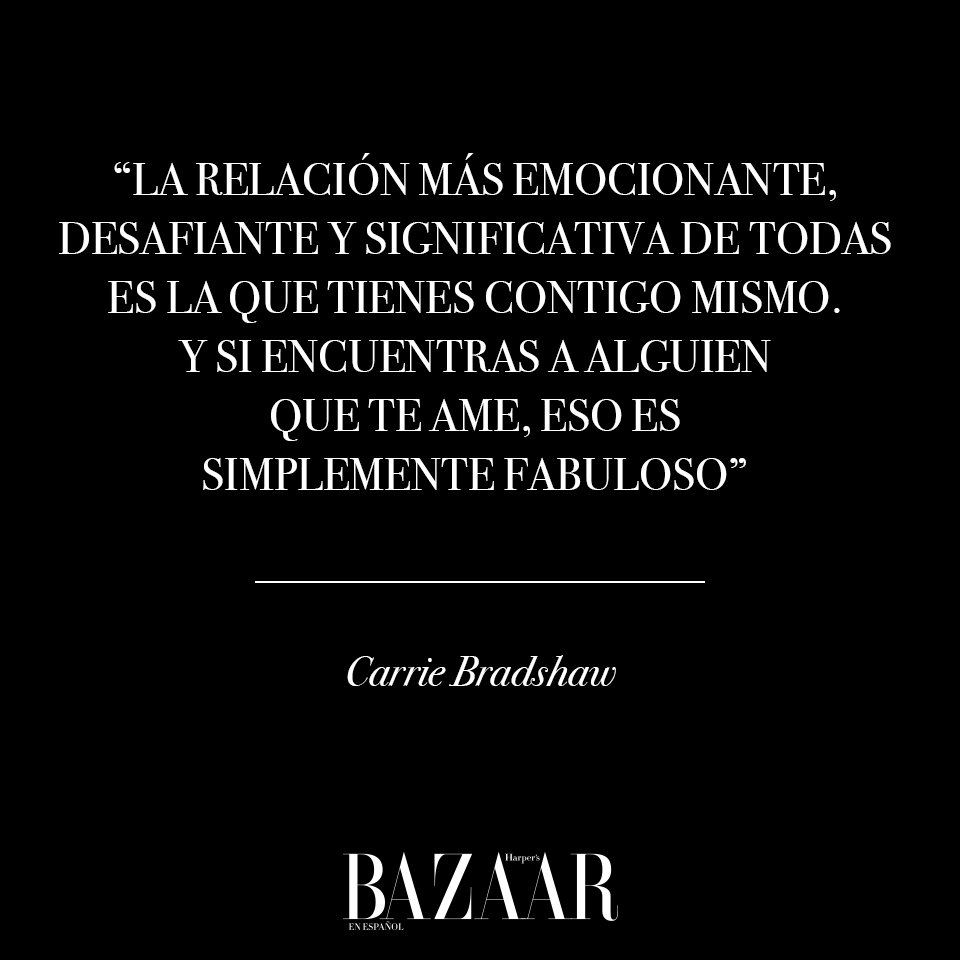 HarpersBazaarmx's tweet photo. Antes de amar a alguien más, debes aprender a amarte a ti mismo. Gracias por todos los consejos, Carrie. ✨ #BazaarMx #BazaarQuotes https://t.co/qU7PRzEp9q