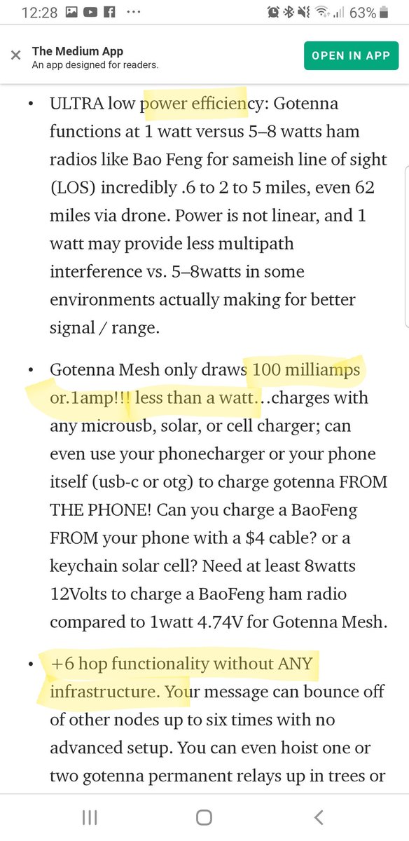 jollymonsails's tweet photo. Gotenna's killer features are its simplicity, low power, adaptive resilient routing and cheapness, especially in disaster areas after hurricane / tornadoes without power or comms infrastructure / sin luz situations
https://t.co/fMPWqEVdgH
Gotenna gotennamesh #gotenna #gotennapro https://t.co/jQSxgTXikg