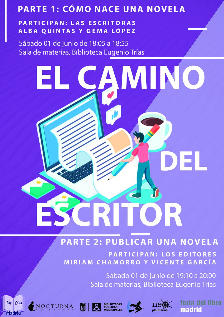 YerseyOwen's tweet photo. Las dos partes de "El camino del escritor" con @Gema_Autora y Alba Quintas, en la que me quedo con esta frase de Gema: "No tenéis que rendiros con vuestras historias. Lo importante es la constancia". #LitConMadrid #LCM19 https://t.co/u7ZQvlOmGS