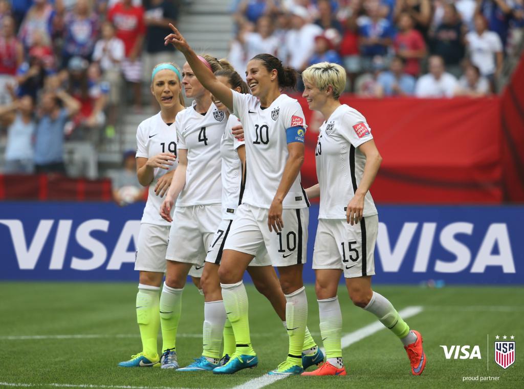 VisaNews's tweet photo. As the @FIFAWWC kicks off, we look forward to 52 exciting matches and cheering on our #TeamVisa athletes! ⚽️ #FIFAWWC https://t.co/bdtj4FPOv4