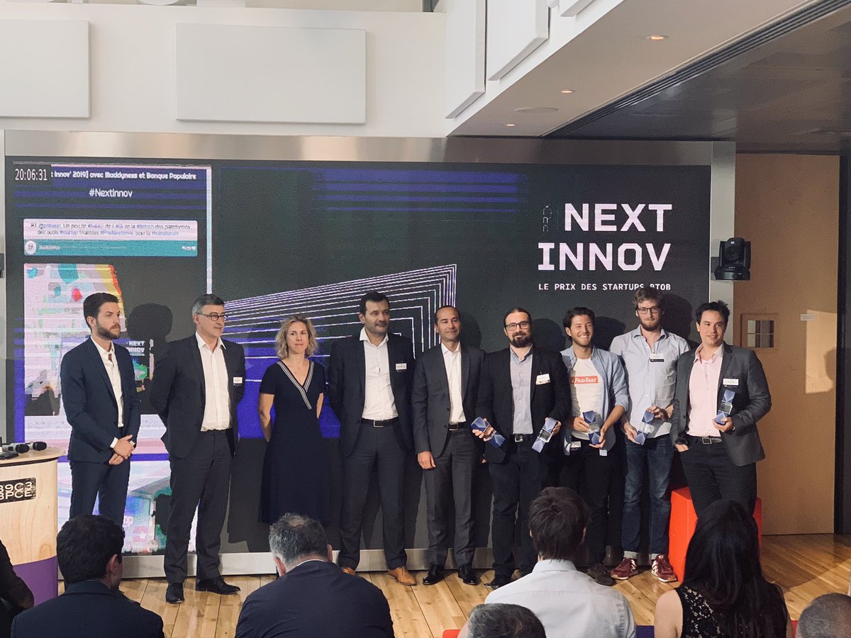 Et les lauréats du #PrixNextInnov by Maddyness et <a href="/BanquePopulaire/">Banque Populaire</a>  sont...: <a href="/Andjaro_fr/">Andjaro</a> , <a href="/IPaidThat/">IPaidThat 🚀</a> , <a href="/Silkpay/">Silkpay</a> &amp; <a href="/AizimovStart/">AiZimov</a>
