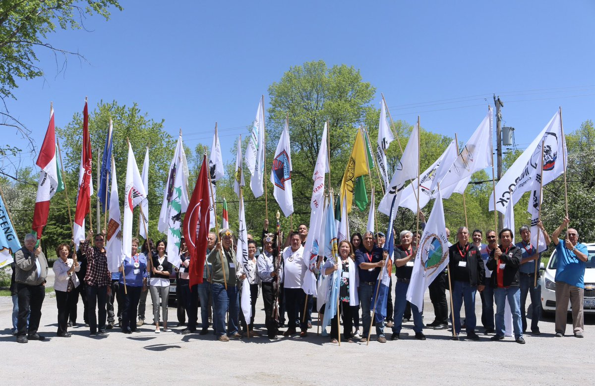 Miigwech to all of our Chiefs that travelled far and wide to attend the #ANGCA2019 in Chippewas of Georgina Island First Nation #OneAnishinaabeFamily