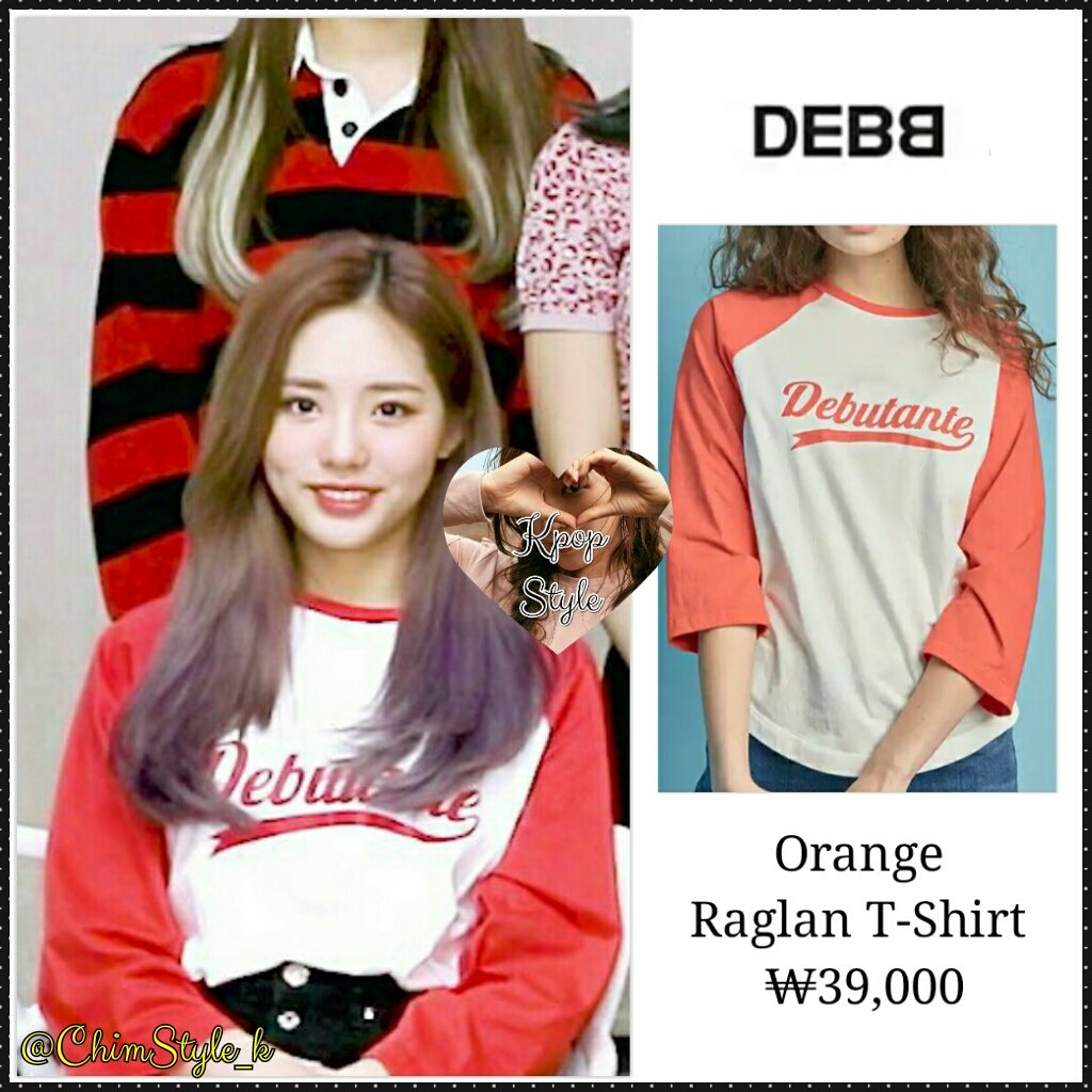 ChimStyle_k's tweet photo. 190605 #fromis_9 Official Twitter Update with #Jiwon 🌸
Top: DEBB - Orange Raglan T Shirt (₩39,000)
#fromis_9Style #fromis_9Fashion #JiwonStyle #JiwonFashion #ParkJiwon #FUN_FACTORY #Fun_fromis_9 #Fun https://t.co/wF7FlzG4s1