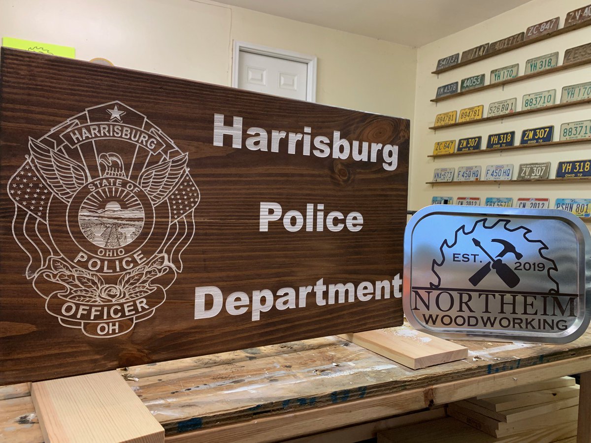 Thank you @police_pictures and Northeim Woodworking for the incredible sign that will soon be displayed in front of our police department!
