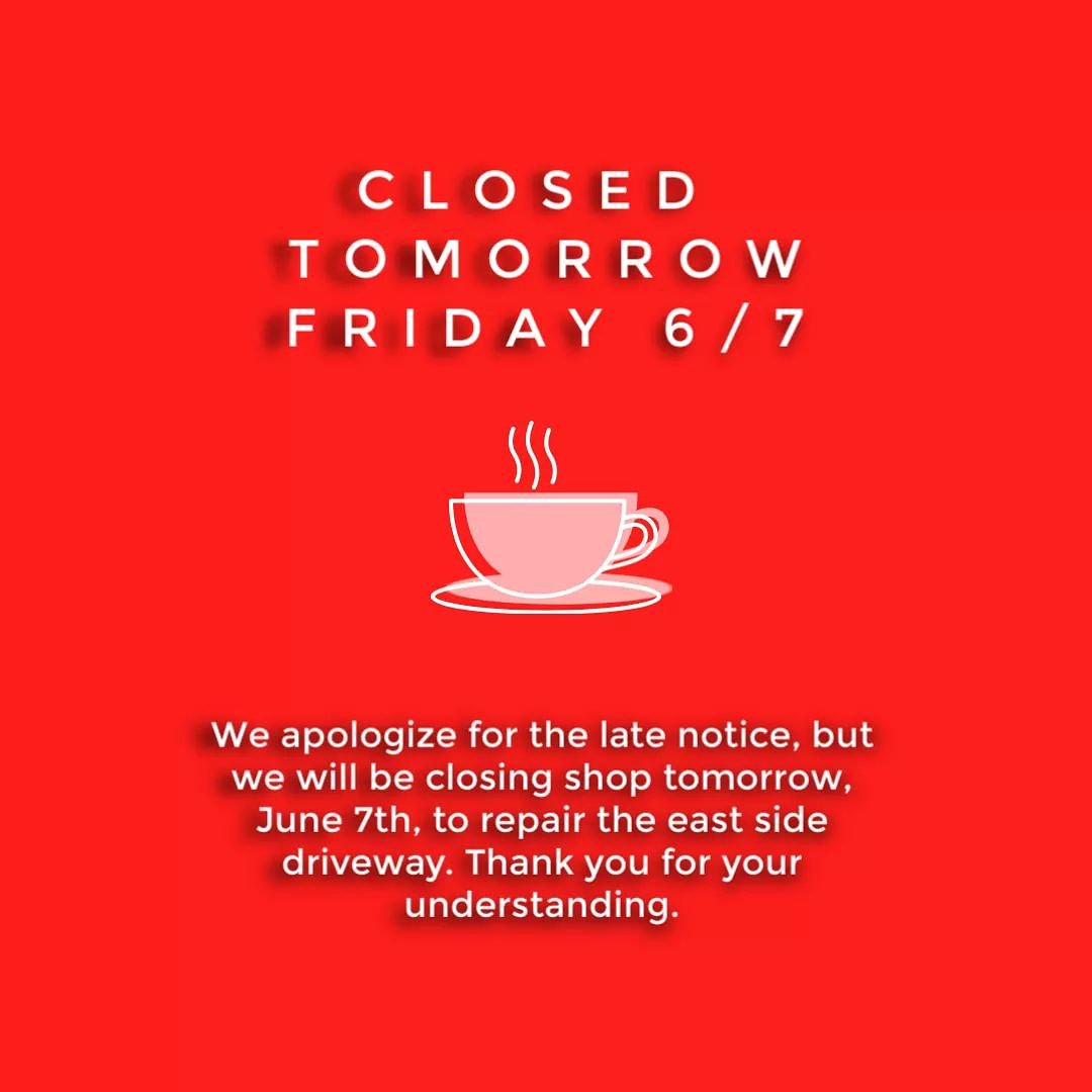 Bonaventurestl's tweet photo. We just found out today that they'll be working on the driveway tomorrow--yikes! Unfortunately we will be closed, but we are happy to get the east side of the driveway fixed. https://t.co/OMIDXaffRz