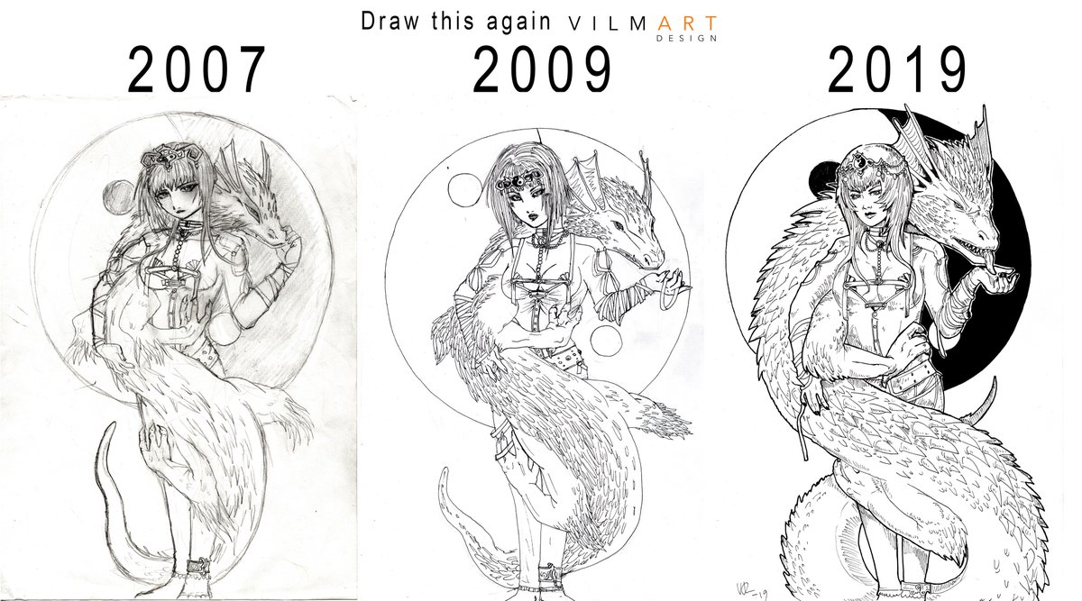 vilmart_designs's tweet photo. Development over years. 🙂

#drawthisagain #development #draw #dragon #fantasy
@DeviantArt @ArtStationHQ https://t.co/W14REIYEdw