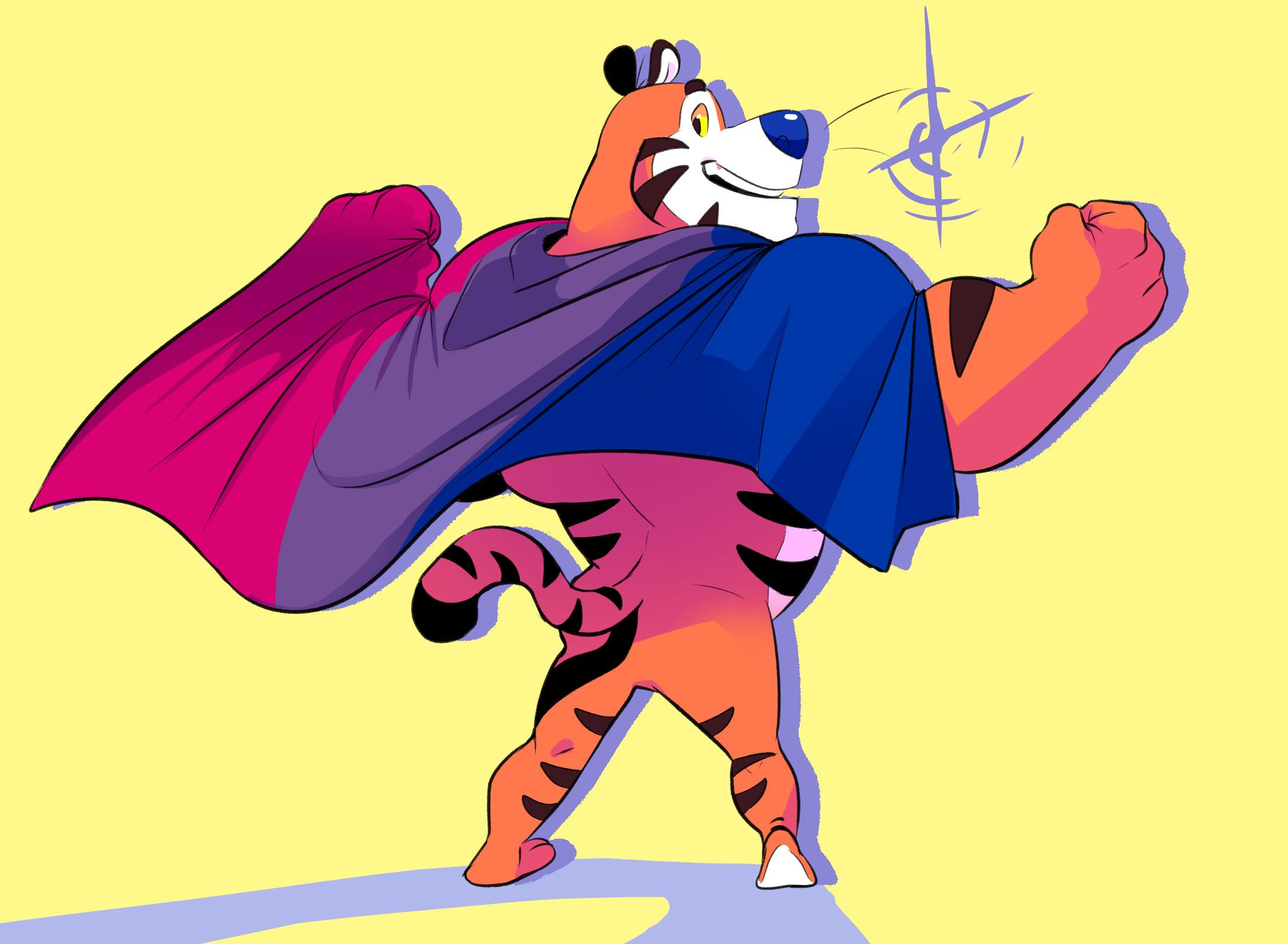 plum on X: Tony the tiger says LGBT+ RIGHTS!!! something for pride 2019!!!  I plan to do more of the flags with different poses so sorry if your flag  is not included!!!