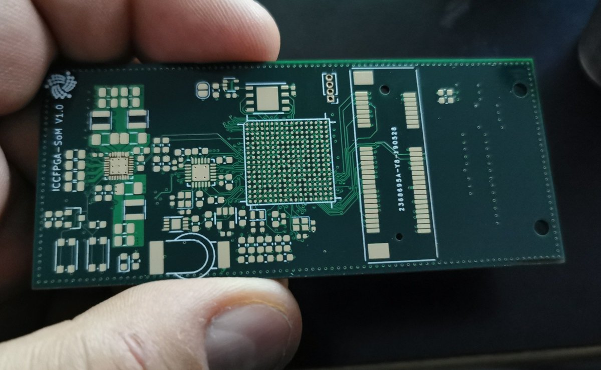 ThomasPototsch1's tweet image. PCB for #IOTA Crypto Core Linux System Module arrived 😍 It uses an ATSAMA5D27. The SIP (System-in-Package) variant has 128MB RAM in the chip package - I love it! 😍 Assembly will start the next days 🙃
@MicrochipMakes