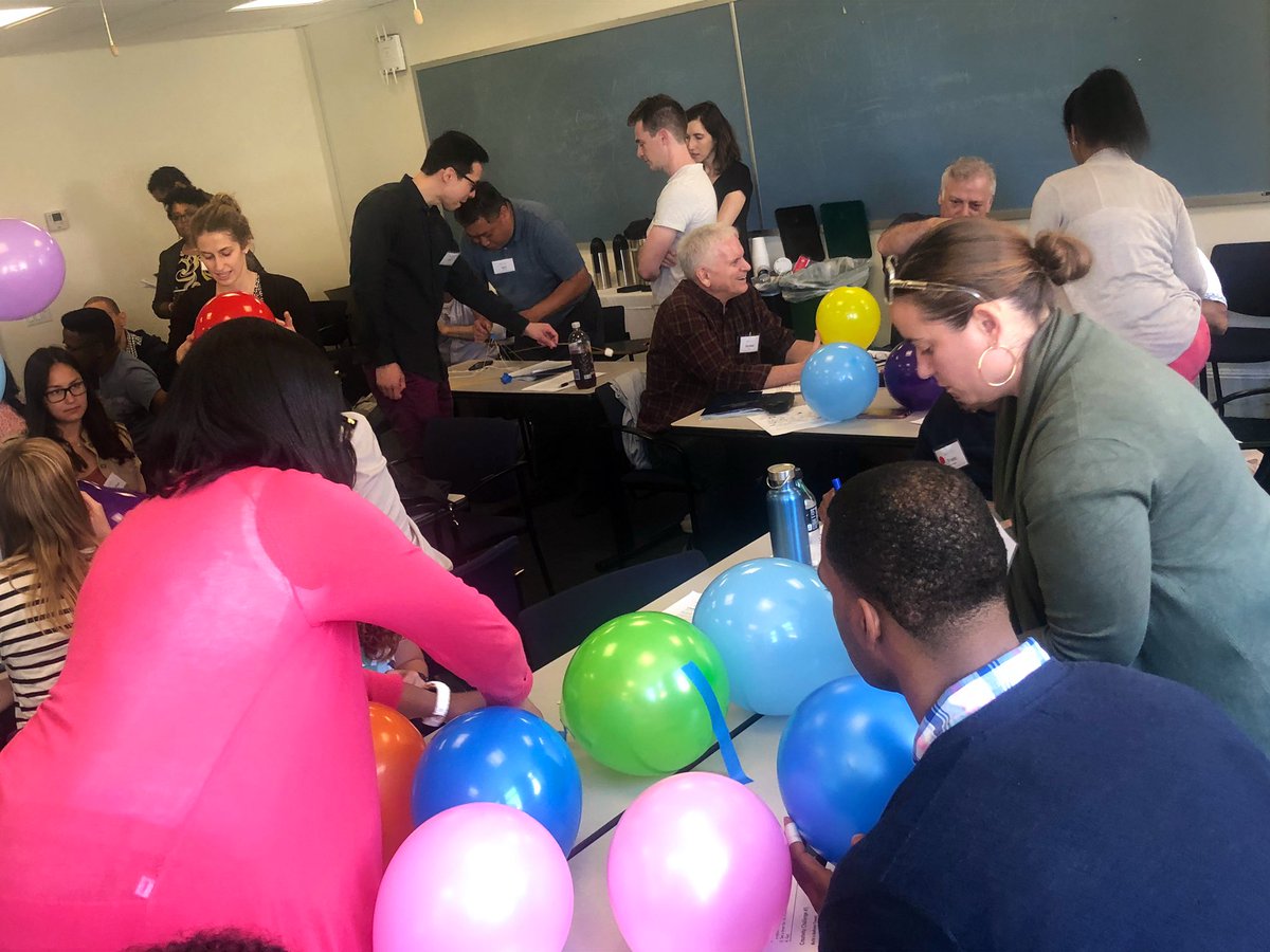 wc_bryant's tweet photo. Some friendly competition and team building during our designing thinking session with @TCCPET.  #pdattc @NDwarka1 @DOEChancellor @WCBryantHSLIC https://t.co/1wN7CgHGdM