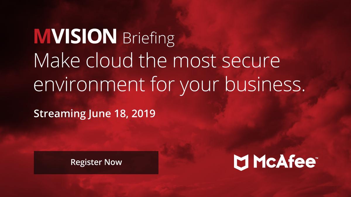 .<a href="/youngdchris/">Chris Young</a> and I are teaming up for an exclusive livestream event to talk about our cloud first security strategy and how to protect enterprise data wherever it resides. |#cloudsecurity #infosec Register here: mcafee.ly/2JTlu0X