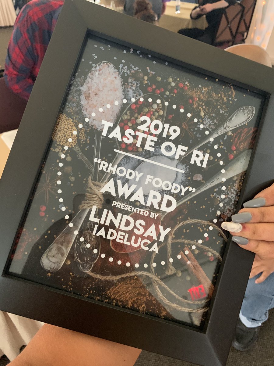 Lindsayiadeluca's tweet photo. Amazing night last night celebrating Rhode Islandโs best food and drink ๐ what a great time Iโm STILL STUFFED #TasteOfRI
Honored to hand out awards with my colleagues @NBC10_Barbara @NBC10_Mario and chef @FrankTerranova2 #CookingWithClass https://t.co/fpMAwNwRAM