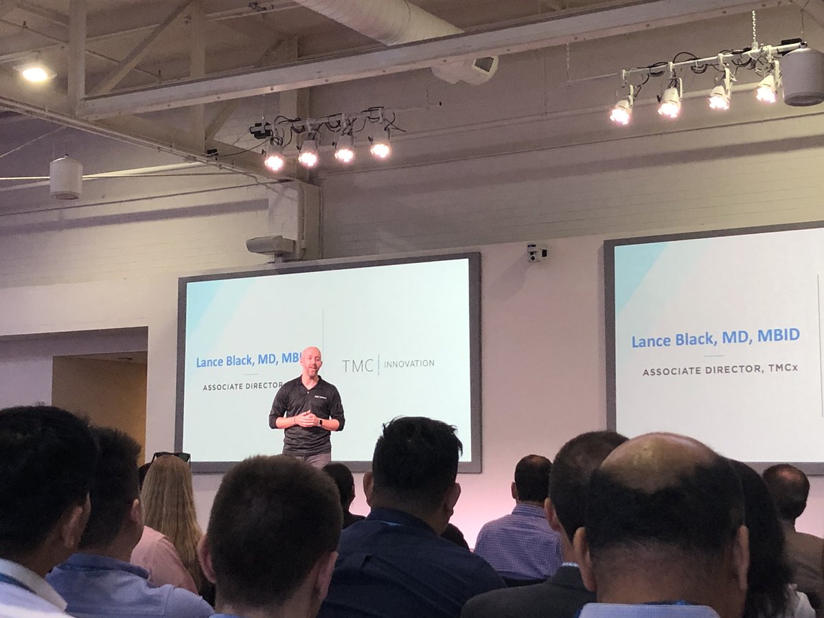nataliejharms's tweet image. The man, the myth, the legend — @lancemblack — kicking off #TMCxDemoDay at @TMCInnovation.
