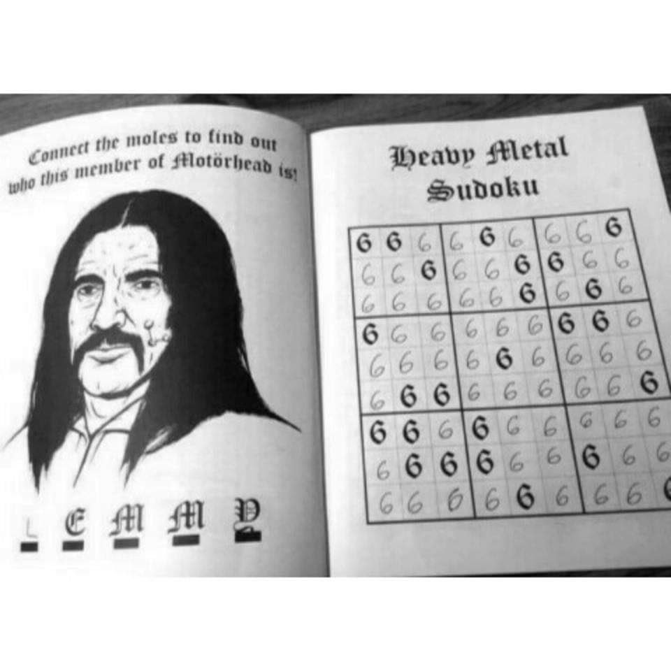 cedcle's tweet photo. #playsudoku #HeavyMetal #666 #game https://t.co/ZZ6aLYBHV9