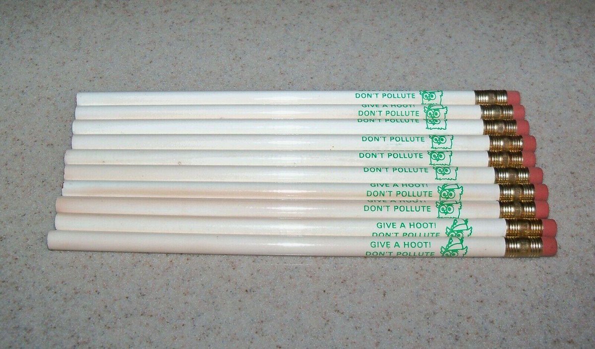 WoodsyAnimation's tweet photo. A #ThrowbackThursday item from the seventies: Woodsy Owl pencils. A great reminder to do the "write" thing! Whooo'd like to see new limited edition pencils released with Woodsy's upcoming #ChildrensBooks? Let Woodsy know! Do the "write" thing: Give a hoot, don't pollute! https://t.co/21hq6EWDtd