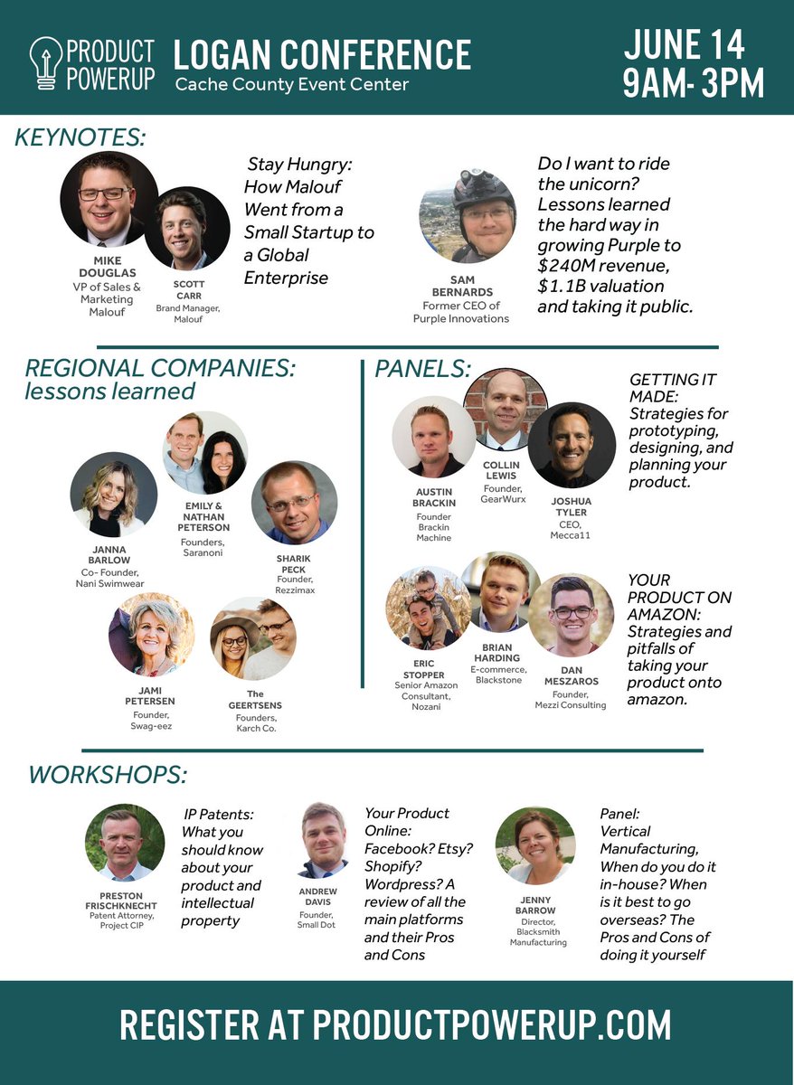 Want a little more info about who is speaking and the topics for our Logan Conference? Be there on June 14!