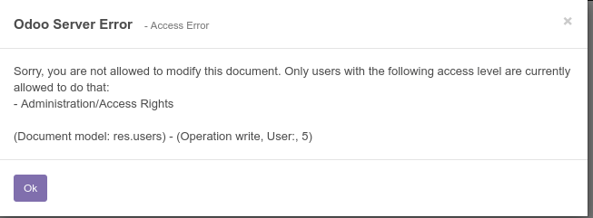 sswapnesh's tweet image. #Odoo Good Addition, Now we will have more detailed Access Error Information In case of Failing of any #AccessRules or #RecordRules (Seems for all Odoo versions)
Which includes details of Missing/Failing Record Ids. (Not sure about adding User here🤔)
More github.com/odoo/odoo/pull…