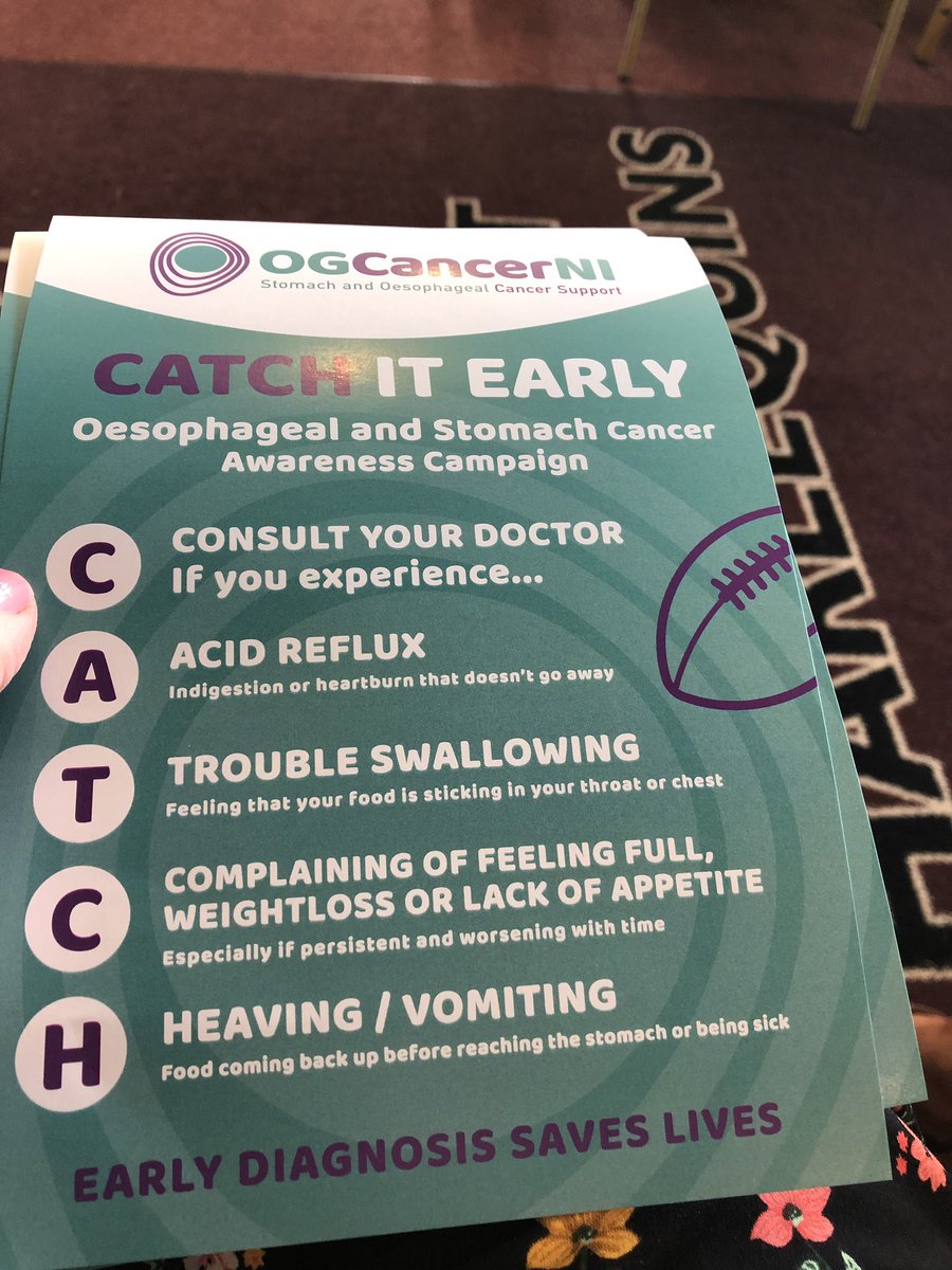 KatiePollockNI's tweet photo. These are just some of the signs to look out for. Please see a doctor if you experience any of these. #catchitquick @OGCancerNI https://t.co/4eJIJlTCiZ