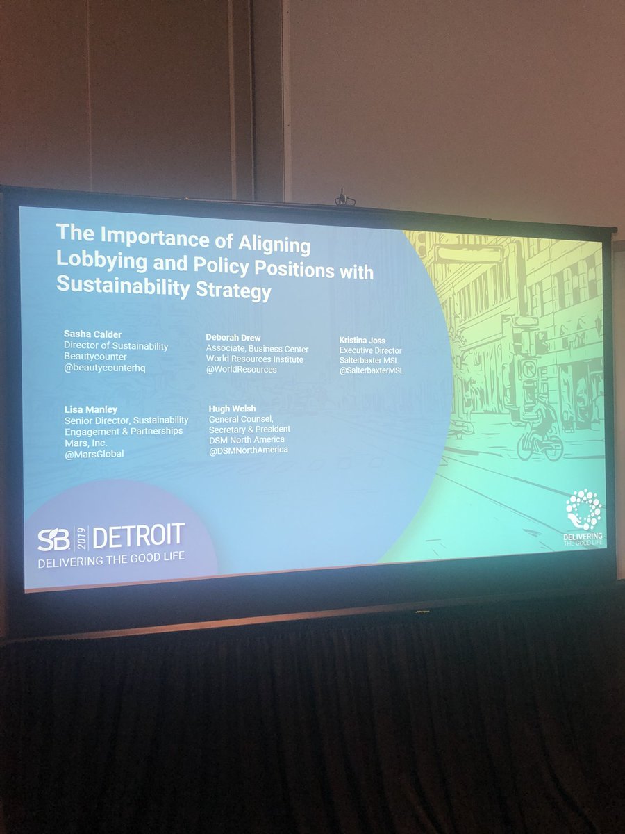 HughCWelsh's tweet photo. Grateful for the opportunity from @kjoss_  @SalterbaxterMSL @SustainBrands to speak today at #SB19Detroit about @DSM &amp; our stategy, advocacy &amp; engagement https://t.co/ITB7gAKpYX