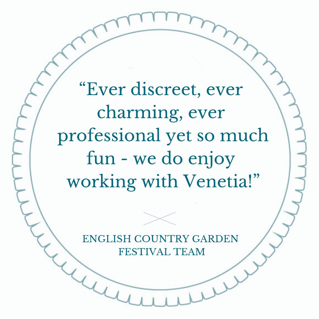 IT HAS BEEN SAID

I had the best time last Saturday <a href="/CoombeTrenchard/">Sarah Marsh, Coombe Trenchard Gardens</a> shooting the #EnglishCountryGardenFestival for Sarah Marsh &amp; her amazing festival team... &amp; so it seems did they!

#testimonial #eventphotography #byinvitation #brandimagery #tellingthestory #gettingwordout