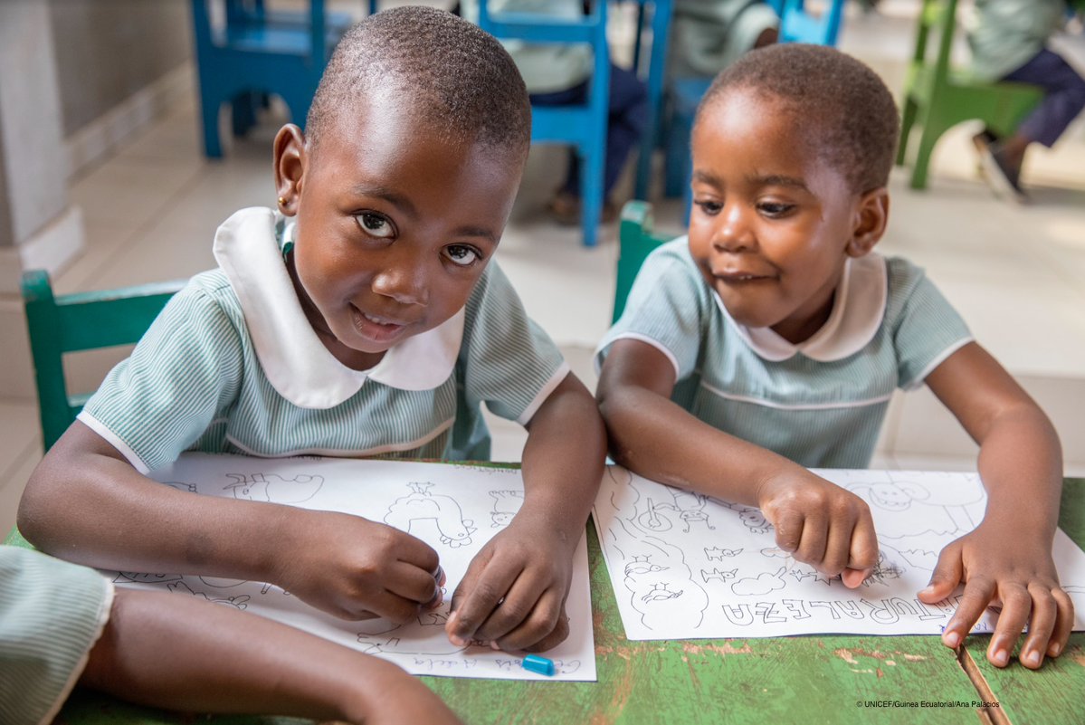 Protection 🤗
Education 📚
Health 🏥
Happiness 🙂

In # GuineaEcuatorial <a href="/UNICEFGuineaEcu/">UNICEF Guinea Ecuatorial</a> works hard to make the Convention of the Rights of the Child a reality.
