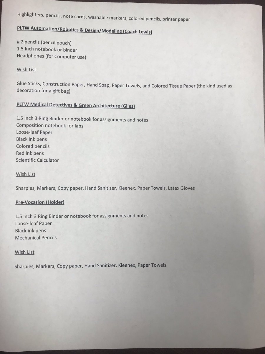 Sct_Jr_High's tweet photo. The 2019-2020 SJHS Supply Lists are attached. SJHS Schedules will be given out later this month. We hope that by posting the supply lists early, we are helping parents have time to gather these materials. Again, we hope everyone is having a safe, happy Summer! https://t.co/xdmqGPYz4X