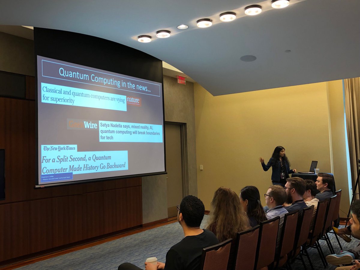ratracegrad's tweet image. Sangeetha talking about quantum computing demystified. Great content. @RefactrTech #refactr #refactrtech