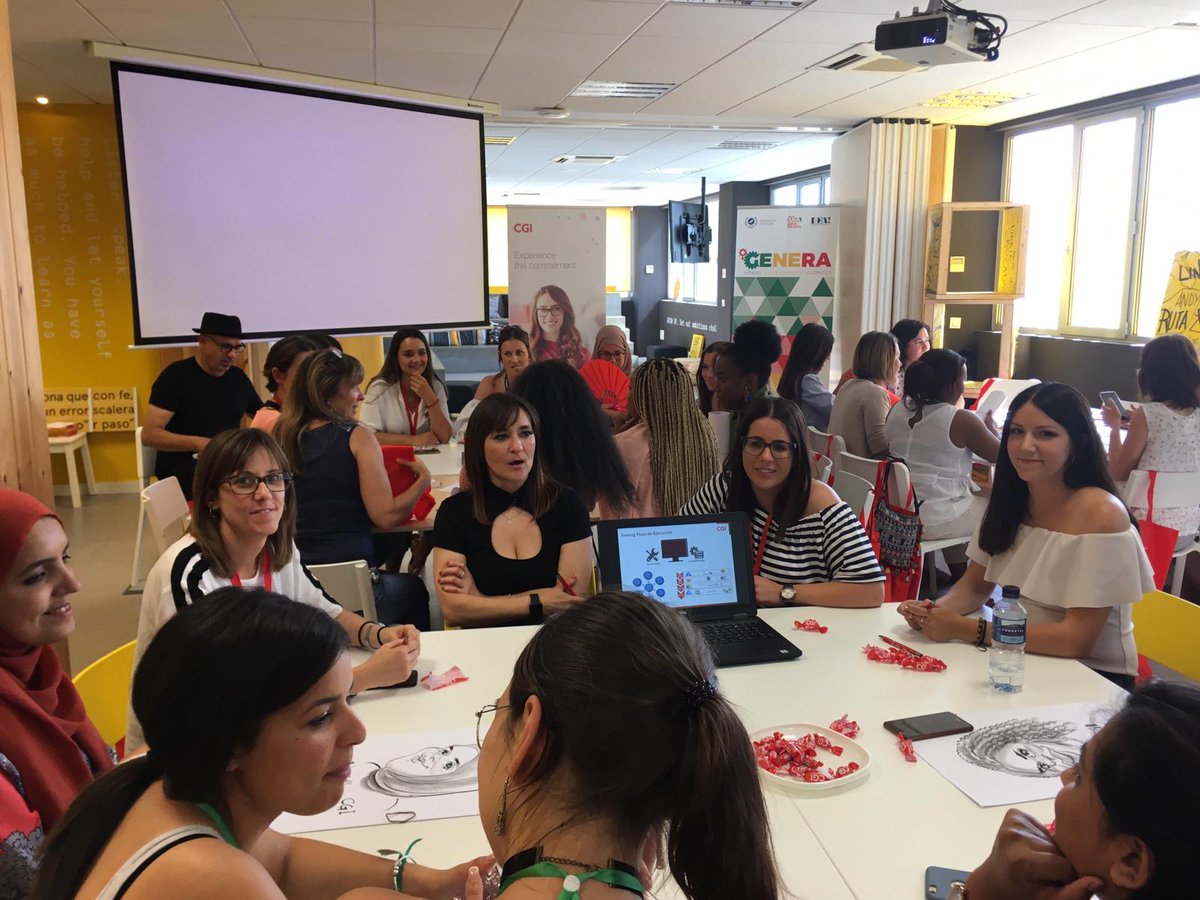 CGI_Spain's tweet photo. #WomenofCGI 👏👏 Estamos muy orgullos@s y felices de nuestra participación en el programa “Genera” de la @InfoUMA, @MujeresxAfrica y el @PTAMalaga en el que hemos disfrutado del networking con las asistentes al evento “Un día en un Parque Tecnológico” #MujeresporAfrica https://t.co/nrgySfYOht