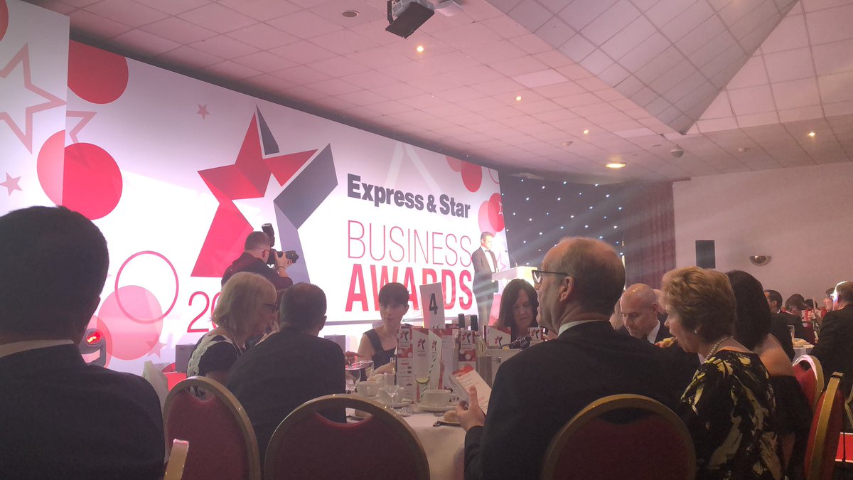 SixTicks's tweet photo. Here we are @ExpressandStar #awards #ESBA2019 Good luck @neillloyd1974 on your #BusinessPersonOfTheYear award @FBCManbyBowdler https://t.co/iPFBCNARXf