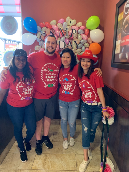 DeluxePayroll's tweet photo. Some highlights from yesterday's @TimHortons Camp Day in beautiful British Columbia! Justin, our Payroll Sales Specialist working alongside the wonderful Garibaldi Highlands Team in support of @TimsCamps !Thank you to proud @TimHortons  owners Dean&amp;Olga T. for such an amazing day https://t.co/nbVtugaPLG