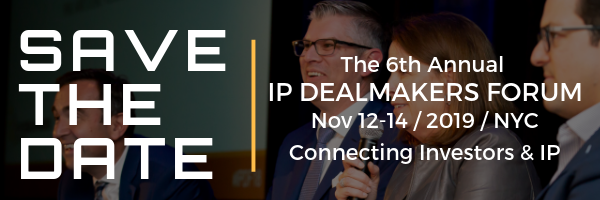 IPDealmakers's tweet photo. Announcing Agenda: The 6th Annual IP Dealmakers Forum, Nov 12-14, NYC. Unparalleled gathering of 200 key leaders in the global IP market for 2 days of dialogue, debate & dealmaking. Save the date or register now: https://t.co/0H9N9ChEO7 #IPDF19 #IP #patents #deals #investors https://t.co/RAfCj0oaN8