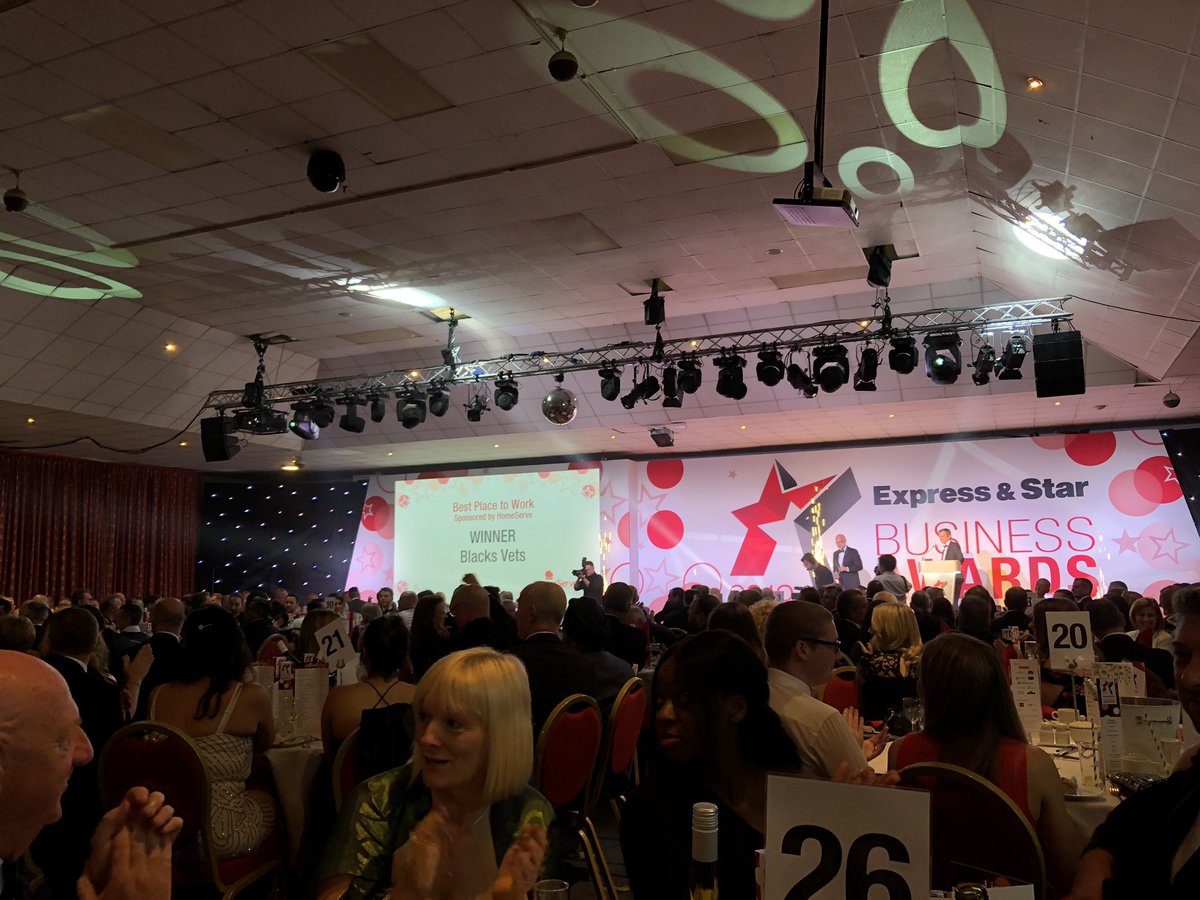 WlvBusiness's tweet photo. Congratulations to the fist winner of the evening #ESBA2019 @BlacksVets https://t.co/dDInpmsXjZ