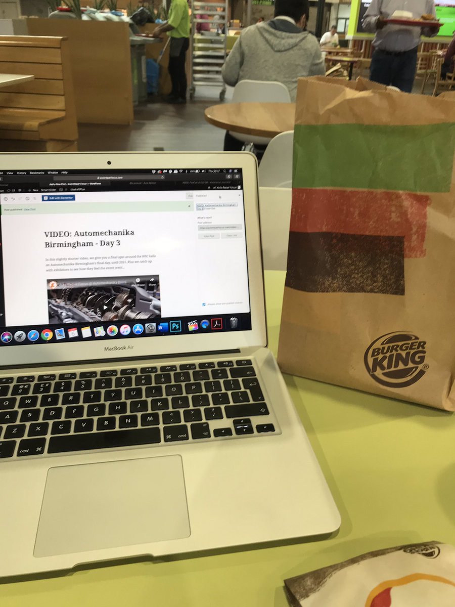 Working hard over a healthy service station dinner... #freelancer #video #AMB19