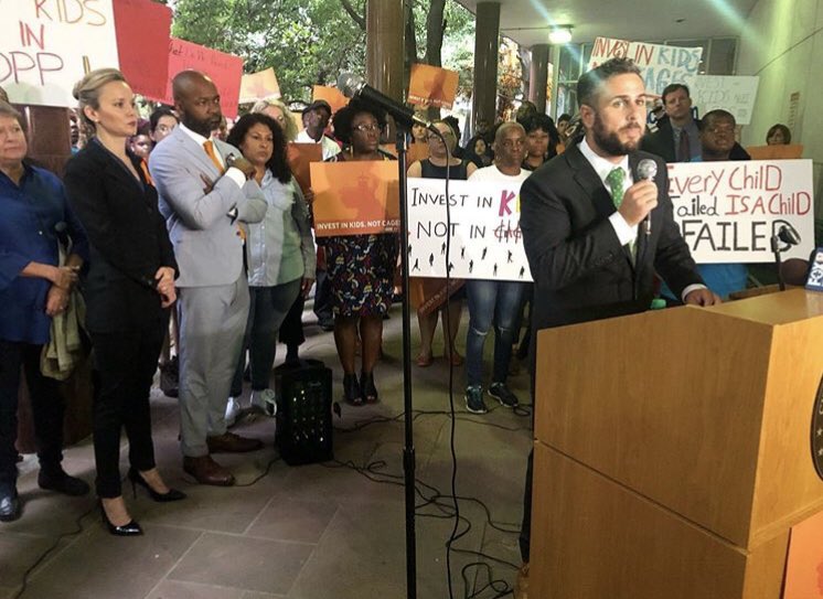 Proud to stand with juvenile justice advocates this morning to push for programming and trauma informed care for our young people, not increased detention for curfew violations. The premise of juvenile intervention must not be based on a bad news cycle.