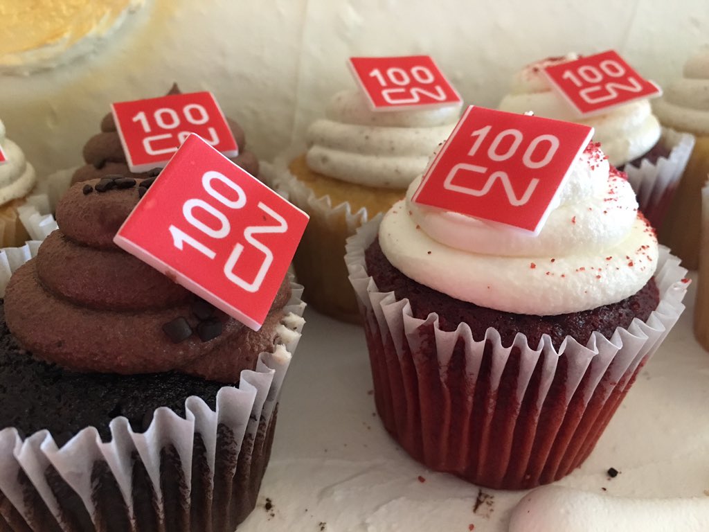 Happy 100th birthday <a href="/CNRailway/">Canadian National</a>! So proud to be part of this team today!