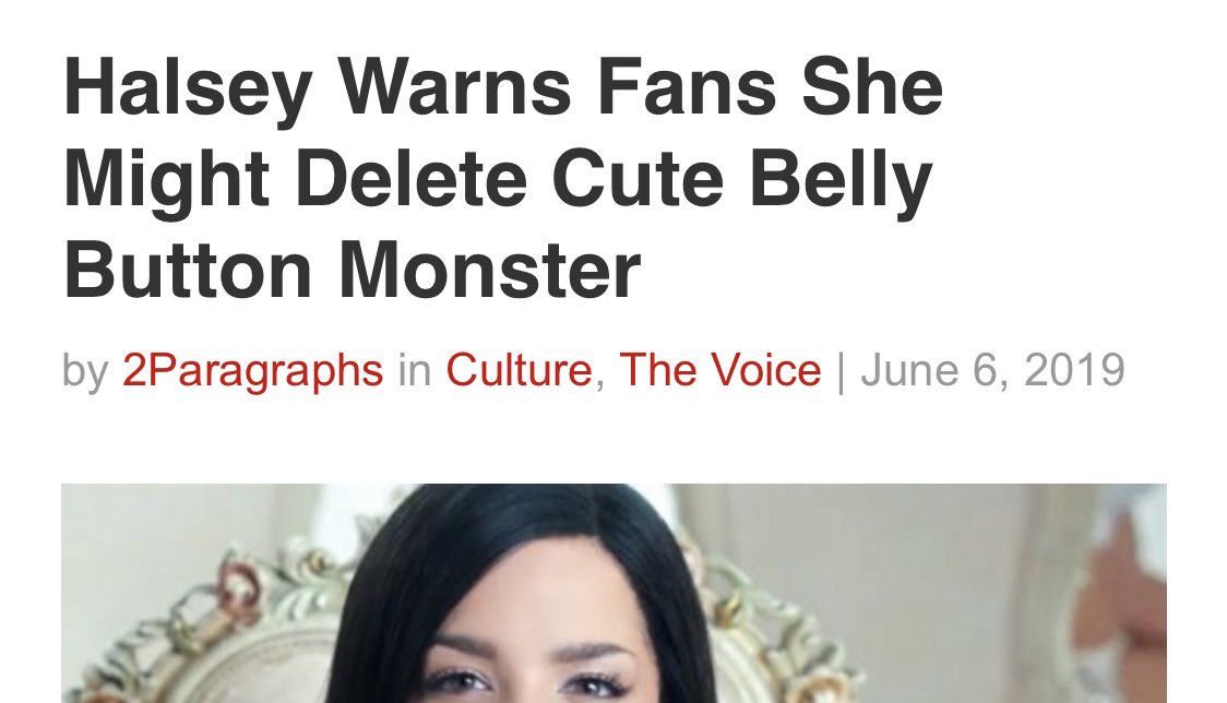 halsey's tweet photo. This is it. This is the peak headline of my career. Goodbye. https://t.co/XdZPzs9Uj9
