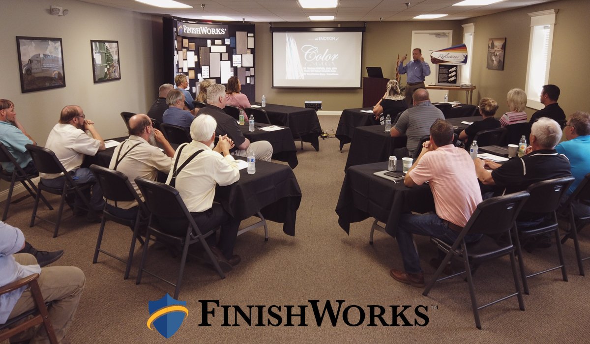 FinishWorksLLC's tweet image. Over the course of 3 days we proudly hosted our Color Trends in the Marketplace seminars for our valued #FinishWorks customers