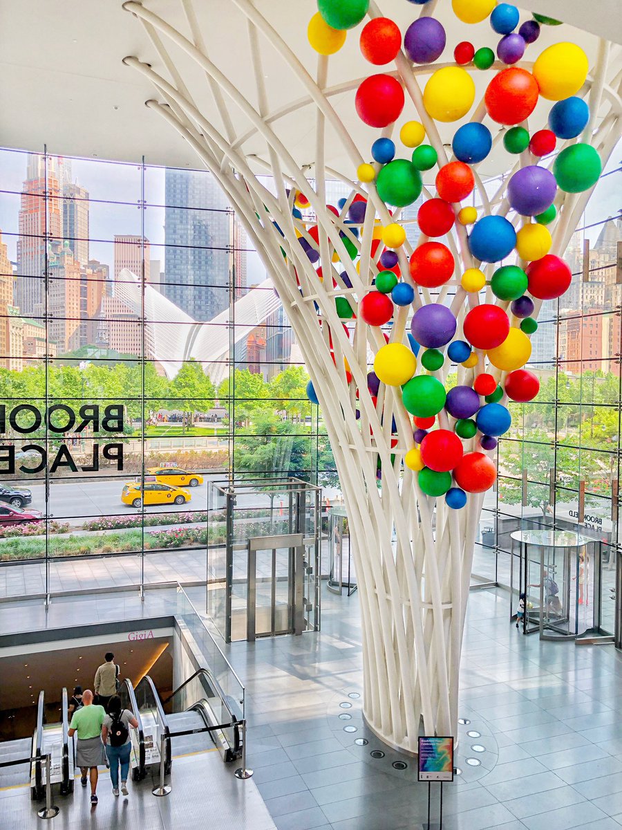 Checking out Thrive, the #WorldPride installation at Brookfield Place #NYC
.
For every social media post taken of the installation that tags <a href="/BFPLny/">Brookfield Place (BFPL) New York</a> and #BFPLpride, $1 (up to $25k) will be donated to @HetrickMartin, an LGBTQ youth support organization.
.
instagram.com/p/ByYRAjxAT-6/