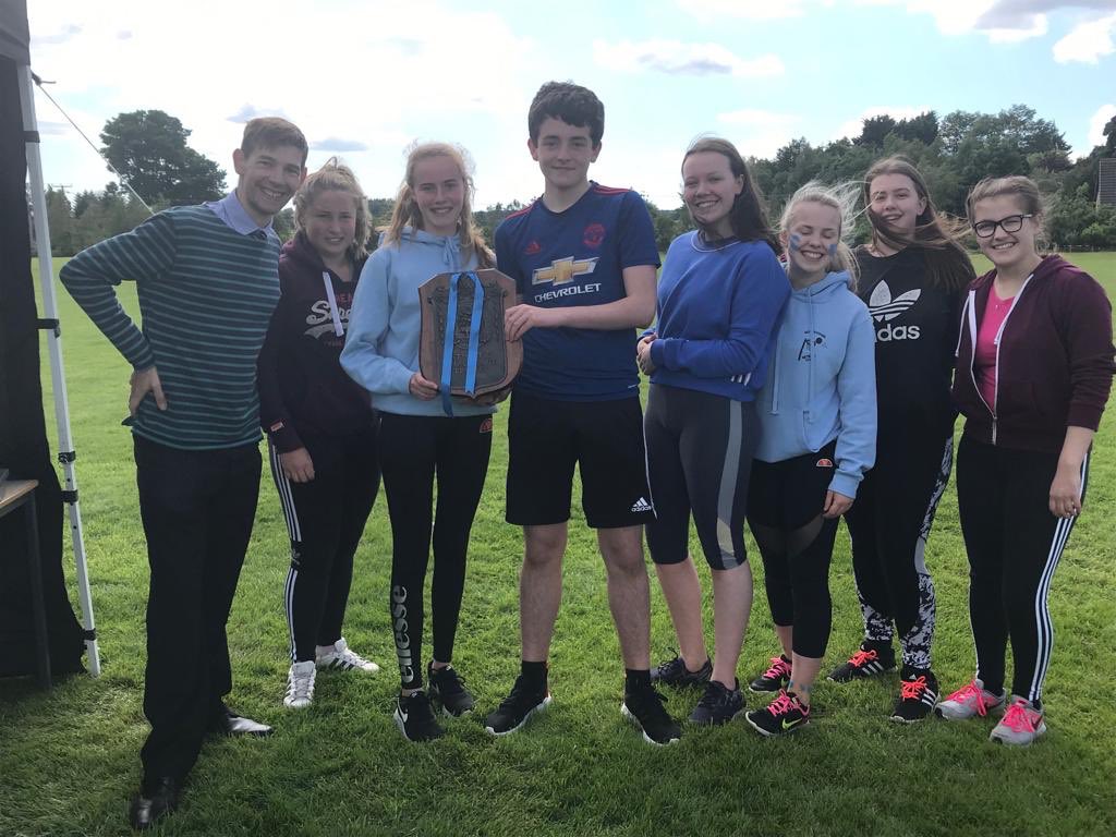 BhsdunsH's tweet photo. 🔵🔵 Douglas House 🔵🔵
2019 House Athletic Championship Winners 🏆🥇

Trophy accepted by Katie Todd &amp; Lewis Blaikie with Ellie Lough, Kirsten Blair-Simpson, Finna Hardy, Heather Meaney and Morgan Burns.

Trophy presented by Mr Robertson (Faculty Head Maths) https://t.co/4gj6XkKBQc