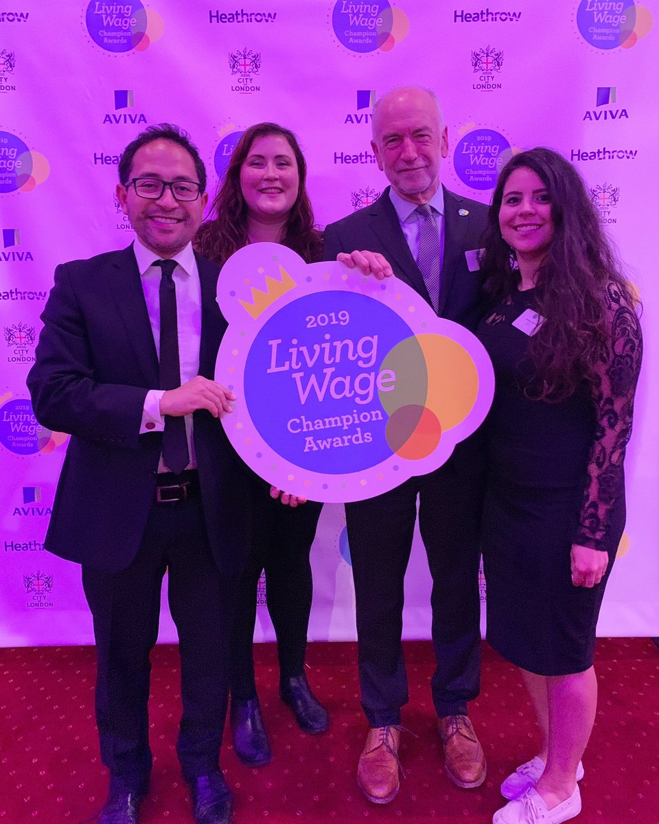 Was so happy to see all the heroes at last night’s 2019 Living Wage Champion Awards. The highest honour however goes to Neil Jameson, both the most quiet hero and the greatest hero in Britain today. | #livingwage #livingwagechampions