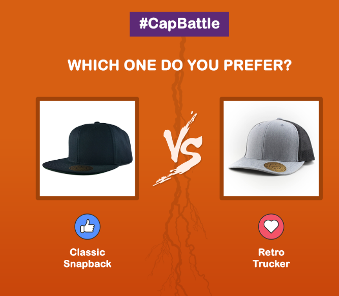nationhats's tweet photo. #CapBattle: The Classic Snapback style OR the Retro Trucker comfort... Which style do you prefer? Let us know! https://t.co/018xpzH3x1