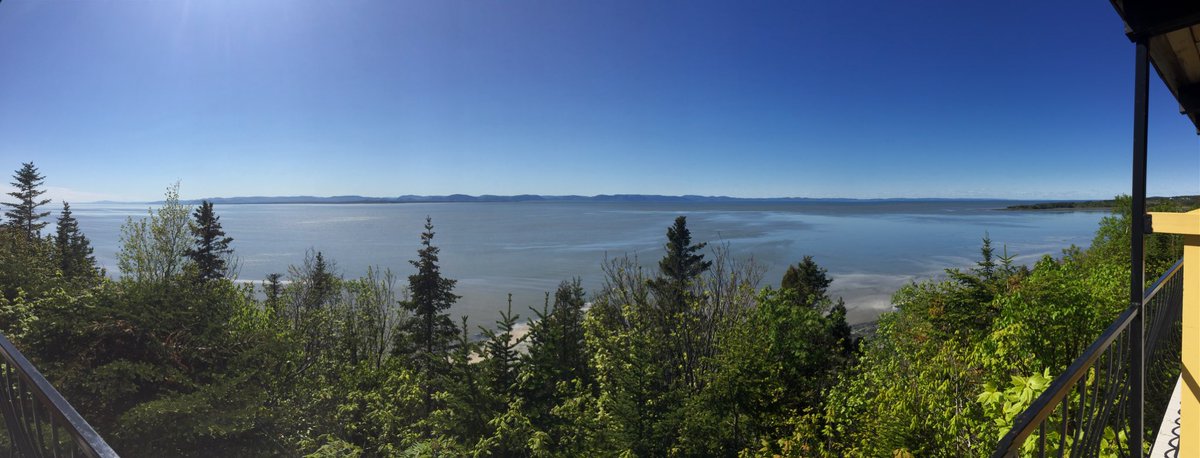 meteomac's tweet photo. Ahh fieldwork...(view from my room at the auberge in Riv-du-loup) https://t.co/LYZyPy3jcj