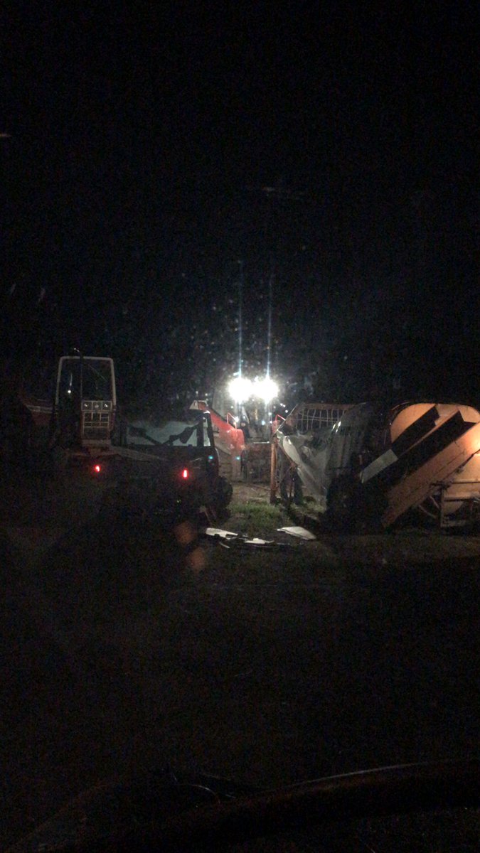 Chopping baling bagging and wrapping triticale all night tonight and tommorrow. #Plant19 is back on tommorrow hopefully finish everything not under water.