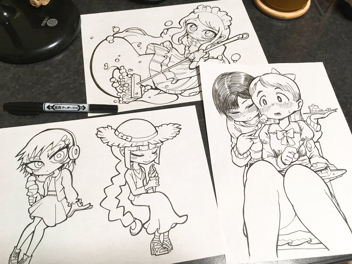 #線画がアナログのひと 