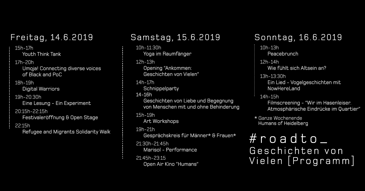 begeisterhaus's tweet photo. Hier findet ihr alle einzelnen Veranstaltungen: https://t.co/PVaUfgkNAO. Kommt vorbei! Wir sind gespannt auf Euch &amp; Eure Geschichte. 👥manystoriesmatter https://t.co/MFEUpq5lL5