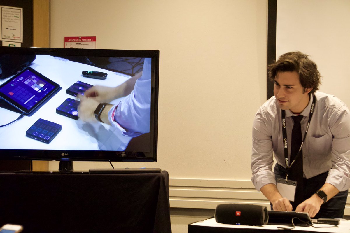 JamesHumbers's tweet photo. Proud teacher moment to see @MR__REMINGTON present at #DAYTiME2019 on the many ways @WeAreROLI Blocks can be used in #MusicEd (&amp; with the help of his own beautifully authored FREE resources) ...  @SydneyCon https://t.co/PmzTeJf5LF