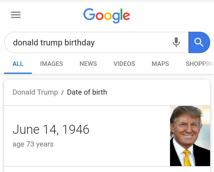 Happy birthday to Donald Trump 