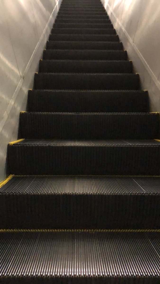 heyjamiep's tweet photo. I wonder who invented the escalator. it’s so smart and so lazy https://t.co/FGndOLxKwC