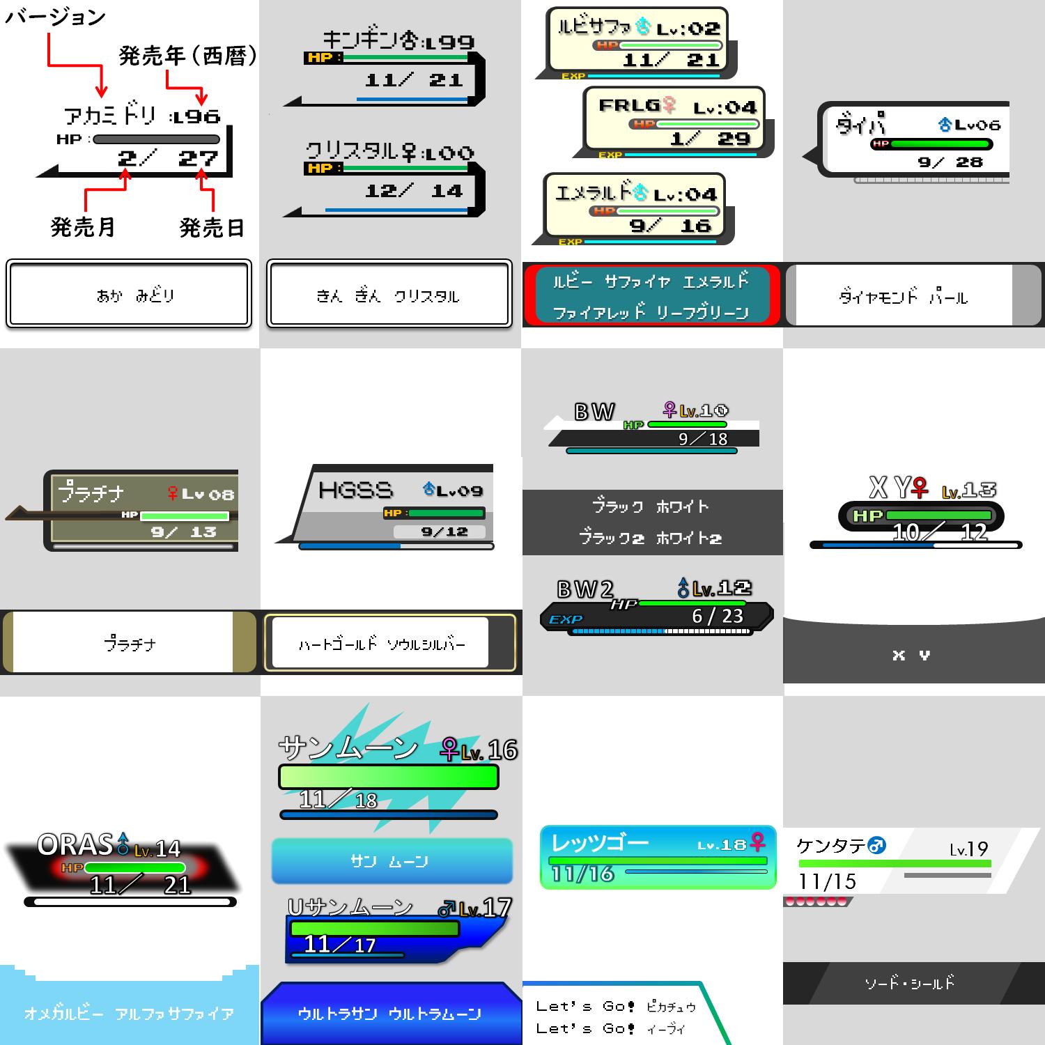 りばてぃ ポケモン 歴代の体力ゲージ ソード シールド追加 T Co Vktdjmgb5u Twitter りばてぃ ポケモン 歴代の体力ゲージ ソード シールド追加 T Co Vktdjmgb5u Twitter